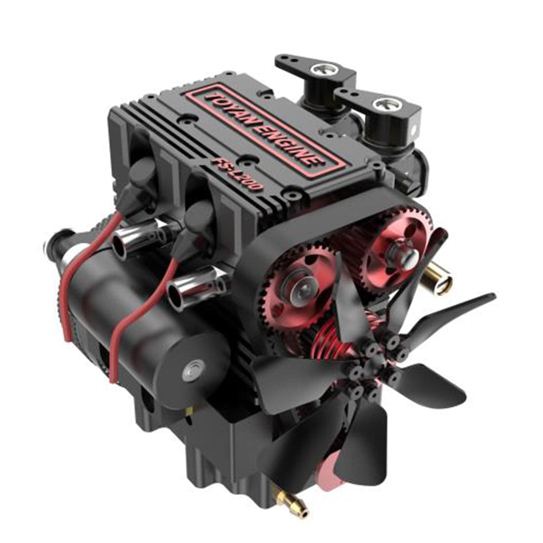 TOYAN FS L200 Two Cylinder Four Stroke Nitro RC Engine Model For 1 10 1 12 1 14 RC Car Ship Model