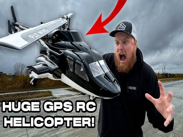 Mach3RC: INSANE RC Helicopter & Easy to Fly?! Flywing Airwolf FW450L | Stirlingkit