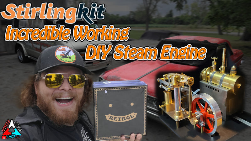 Scotts Speed Shop: I Built a Miniature Steam Engine That Actually Runs |Stirlingkit