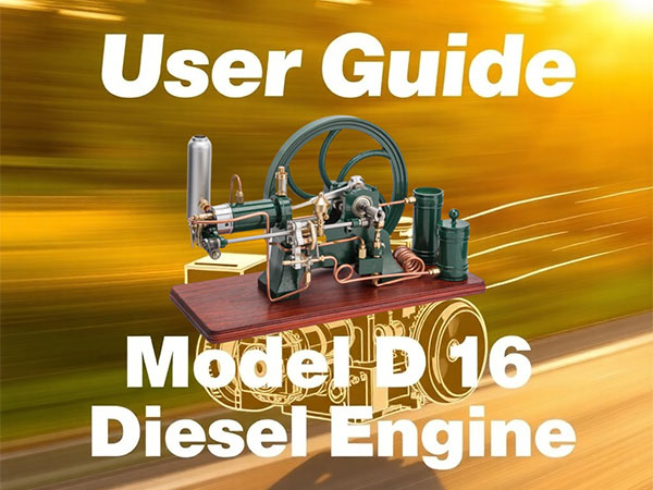 User Guide for RETROL 16cc Horizontal 4-Stroke Diesel Stationary Engine Model D16 | Stirlingkit