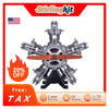 TECHING DIY 5 Cylinder Electric Mechanical Aircraft Radial Engine Model Kits That Runs 250+pcs