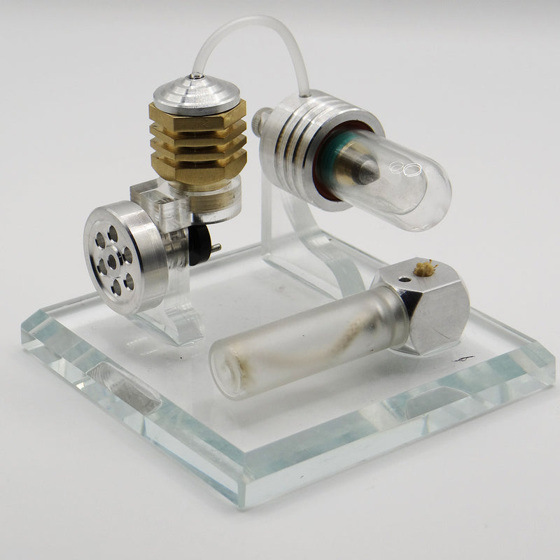 Adjustable Speed Stirling Engine Model Toy with Vertical Flywheel Science Experiment