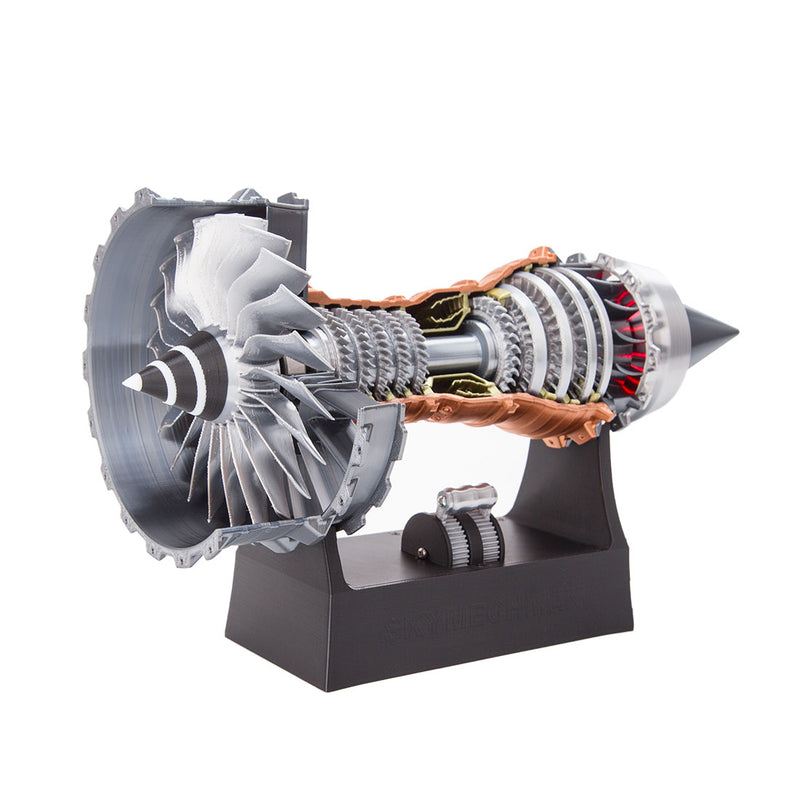 SKYMECHMAN TR900 Aircraft Turbofan Engine Model Kits 1/15 with LED Light Upgrade