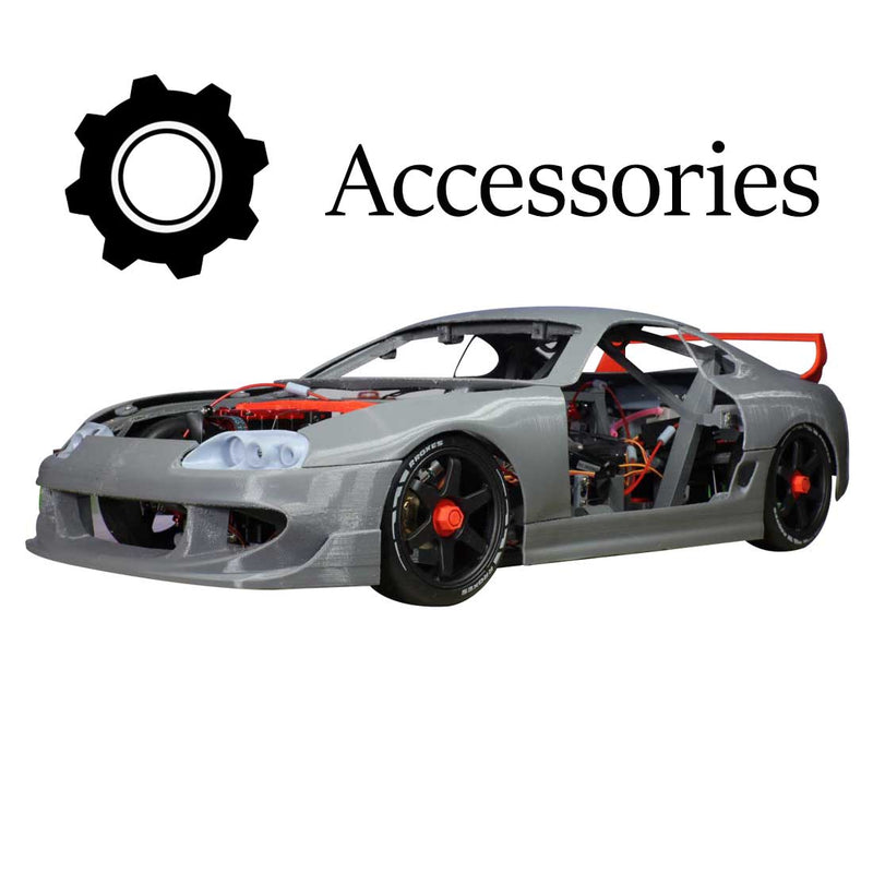 Must-have Accessories for 1:8 Supra RC Sports Car Project