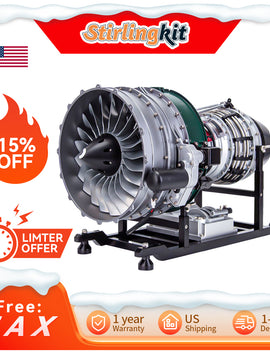 TECHING DIY Twin-spool Turbofan Engine Kits Assembly 1/10 Electric Aircraft Engine DM119