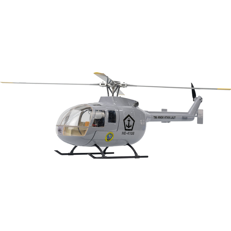 FLYWING BO105 470 Size Scale GPS Heli Drone 2.4G 6CH Big Military RC Helicopter With H1 Flight Controller