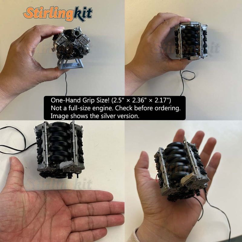 MAD RC DIY V8 Engine Model Kit for Capra VS4-10 Pro - Build Your Own V8 Engine That Works