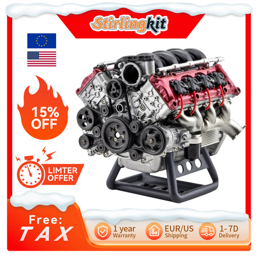 MAD RC DIY V8 Engine Model Kit for Capra VS4-10 Pro - Build Your Own V8 Engine That Works