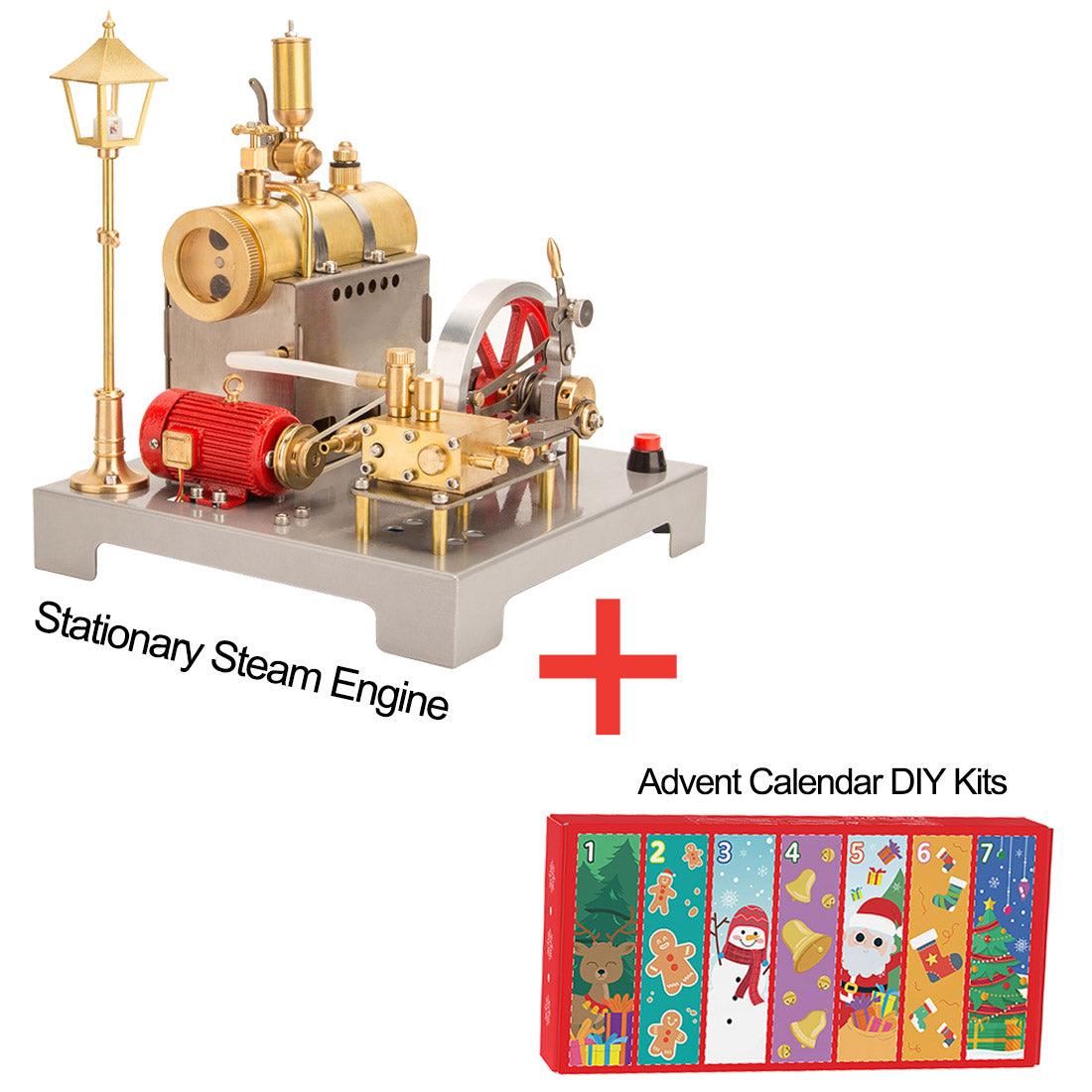 RETROL DIY Steam Beam Engine Model with Boiler & Centrifugal Flyball Governor Model Assembly Kit