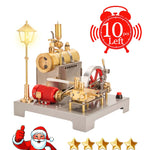 RETROL SE-02 DIY Horizontal Mill Steam Engine Boiler Model Kits with Generator Streetlight