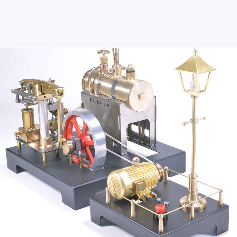 RETROL DIY Steam Beam Engine Model with Boiler & Centrifugal Flyball Governor Model Assembly Kit