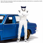 1/24 Scale Male Racecar Driver Action Figure