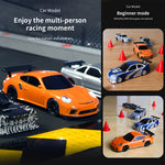 1/43 Scale 2.4G RC Drift Car 4WD 15km/h Mini Racing Car Model with Lights Kit