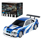 1/43 Scale 2.4G RC Drift Car 4WD 15km/h Mini Racing Car Model with Lights Kit