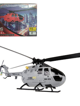 2.4G 4CH BO105 Armed RC Helicopter Military Aircraft Model - RTF Version