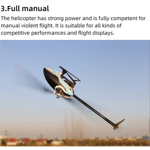 2.4G RC 6CH FW200 Aircraft Brushless Direct-driven 3D Aerobatic RC Helicopter Model- RTF version - stirlingkit