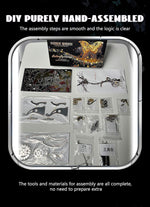 3D Metal Mechanical Kinetic Butterfly Assembly Model Building Kit with Transmission