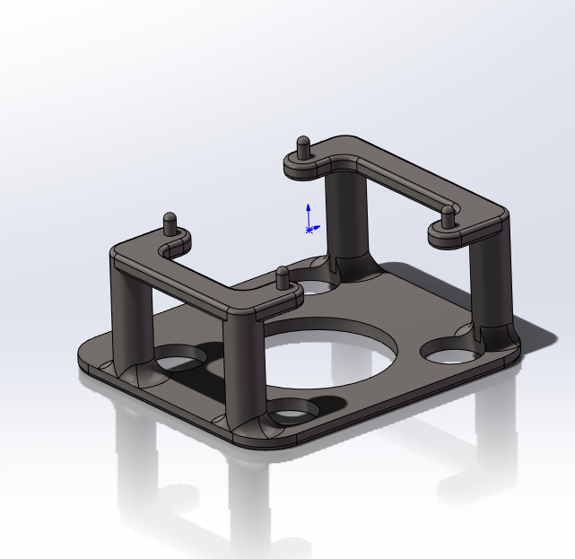 3D Printing Display Support Bracket for MAD V8 Engine Model Kits