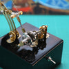 3D Steampunk Kinetic Butterfly Metal Art Sculpture Kits Automata Music Box