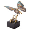 3D Steampunk Kinetic Butterfly Metal Art Sculpture Kits Automata Music Box