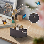 3D Steampunk Kinetic Butterfly Metal Art Sculpture Kits Automata Music Box