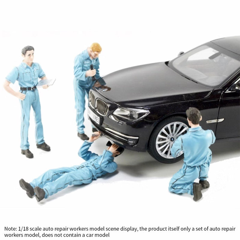 Auto Repair Worker Automobile Mechanic Action Figure Complete Set 1/18 Scale