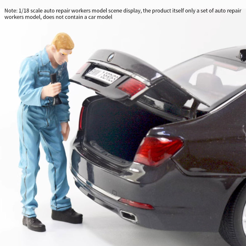 Auto Repair Worker Automobile Mechanic Action Figure Complete Set 1/18 Scale