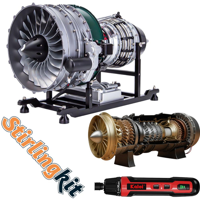 Dual DIY Turbofan Engine Set with Tool – Build, Compare, Master