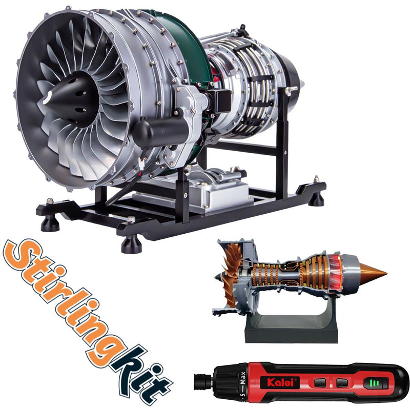 Dual DIY Turbofan Engine Set with Tool – Build, Compare, Master