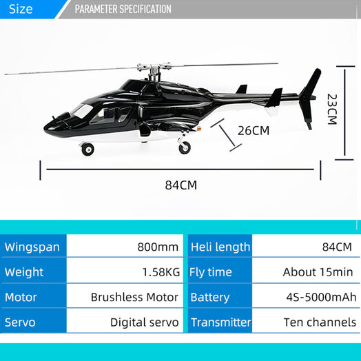 FLYWING FW450L Big Airwolf GPSRC Helicopter 2.4G RC 6CH  450-Class Electric Airplane Model