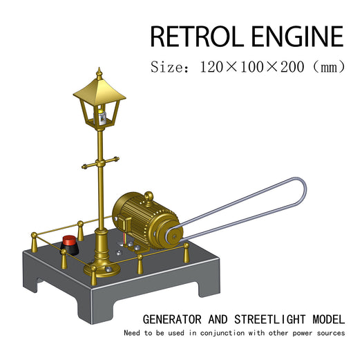 Generator & Streetlight Model Kits for RETROL Miniature Steam Engine