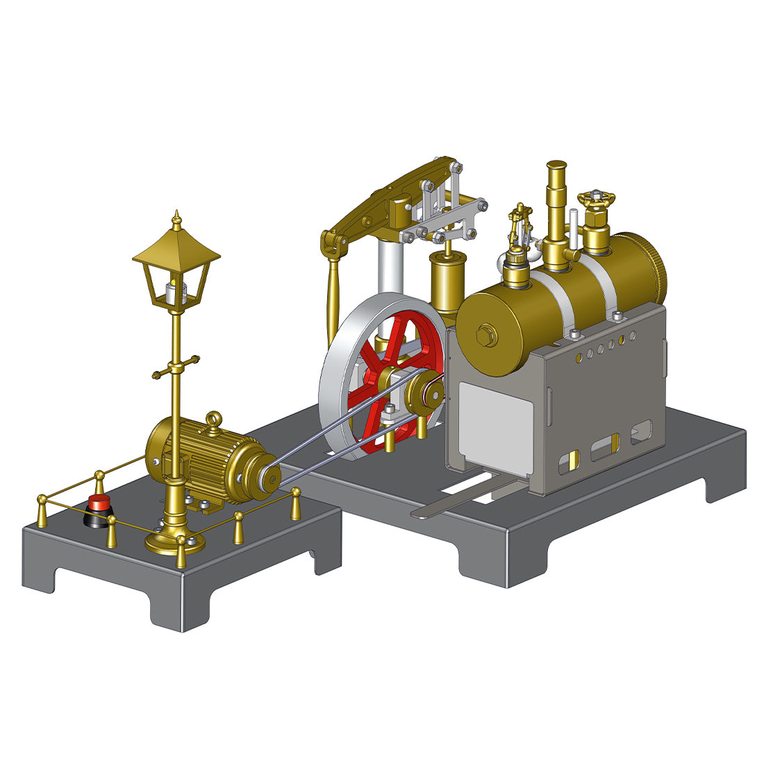 Generator & Streetlight Model Kits for RETROL Miniature Steam Engine