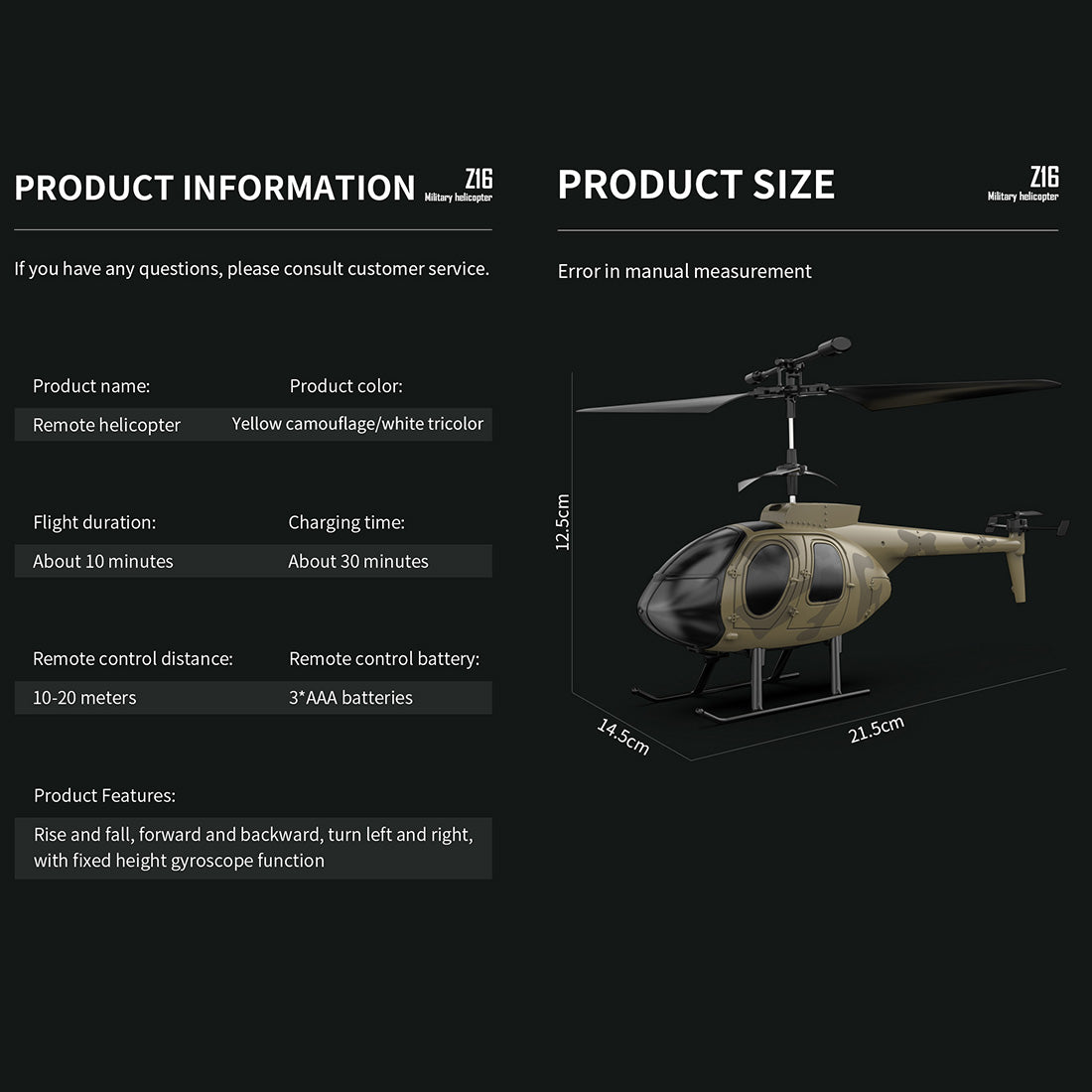 MD500 2.4G 4CH 6-axis Gyroscope Simulation RC Helicopter Model - RTF Version - stirlingkit