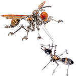 Mechanical Insects Combo: Wasp and Ant Metal Puzzle Kits