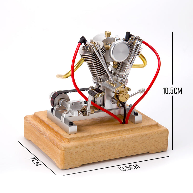 MUSA Hoglet Mini V-twin Engine  V2 Gasoline 4-Stroke Engine Motorcycle With Kickstarter