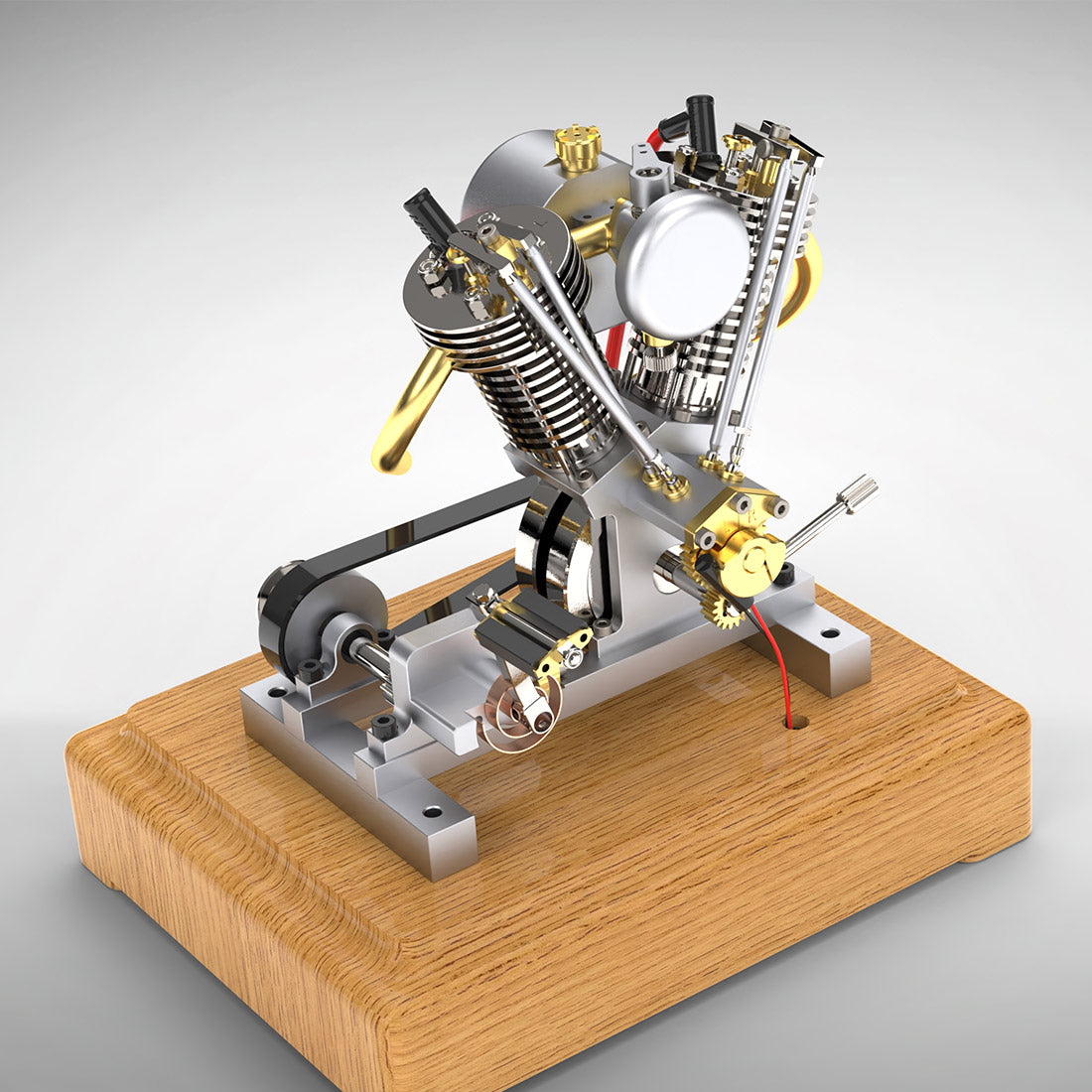 MUSA Hoglet Mini V-twin Engine  V2 Gasoline 4-Stroke Engine Motorcycle With Kickstarter