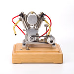 MUSA Hoglet Mini V-twin Engine  V2 Gasoline 4-Stroke Engine Motorcycle With Kickstarter