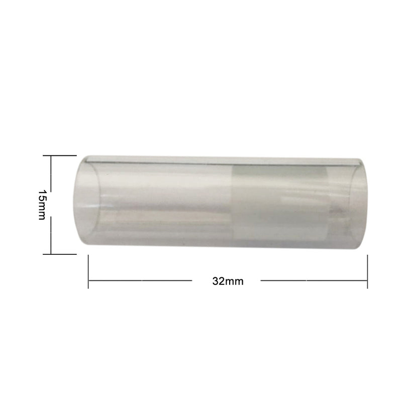 Power Cylinder Glass Tube with 32mm Long and 15mm Outer Diameter for QX-DWCL-01 Stirling Engine Replacement - stirlingkit