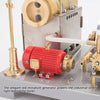 RETROL SE-02 DIY Horizontal Mill Steam Engine Boiler Model Kits with Generator Streetlight