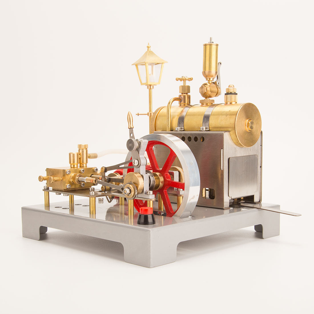 RETROL SE-02 DIY Horizontal Mill Steam Engine Boiler Model Kits with Generator Streetlight