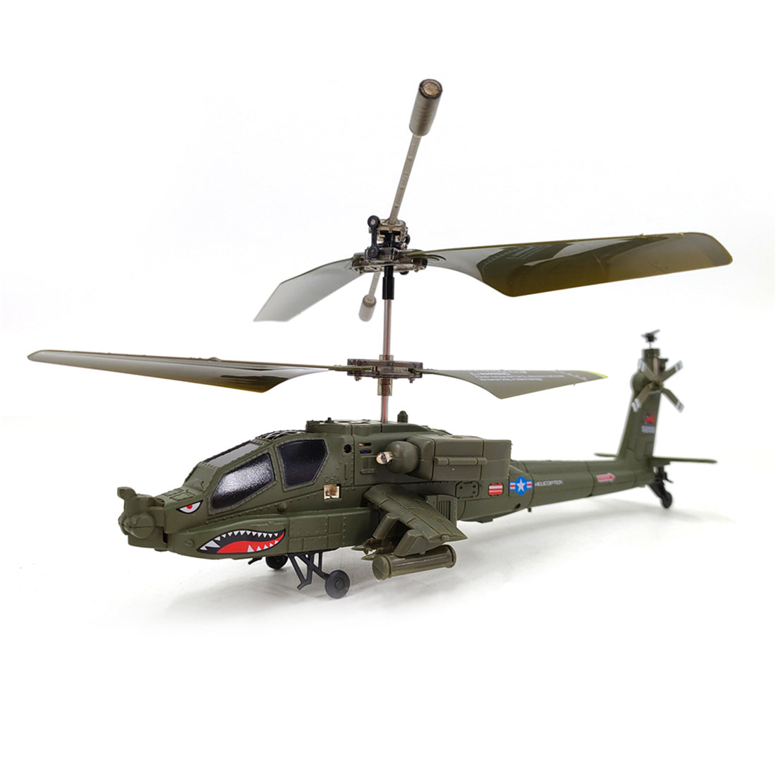 S109H  2.4G RC 3CH Apache RC Helicopter Dual-Prop Gyro Stabilized Airplane Model with Bright Night Navigation Lights -RTF Version - stirlingkit