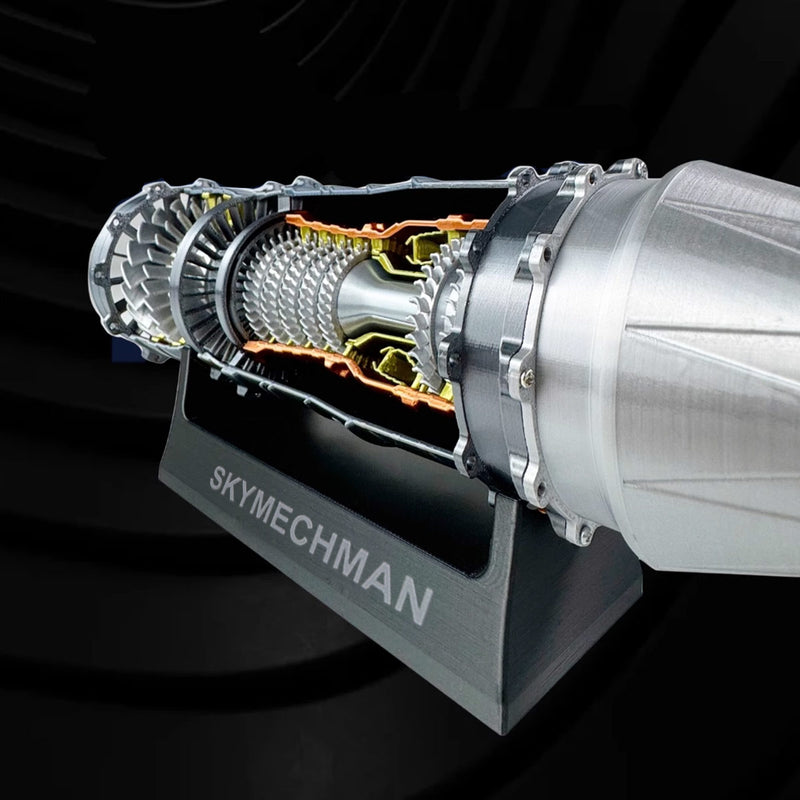 SKYMECHMAN Building a 1/18 Turbofan Engine Model Kit WS-15 Build Your Own Turbofan Engine that Works