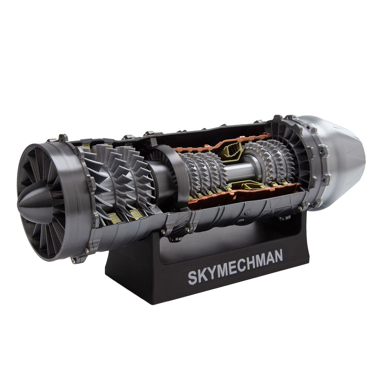 SKYMECHMAN Building a 1/18 Turbofan Engine Model Kit WS-15 Build Your Own Turbofan Engine that Works