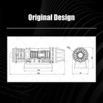 SKYMECHMAN Building a 1/18 Turbofan Engine Model Kit WS-15 Build Your Own Turbofan Engine that Works