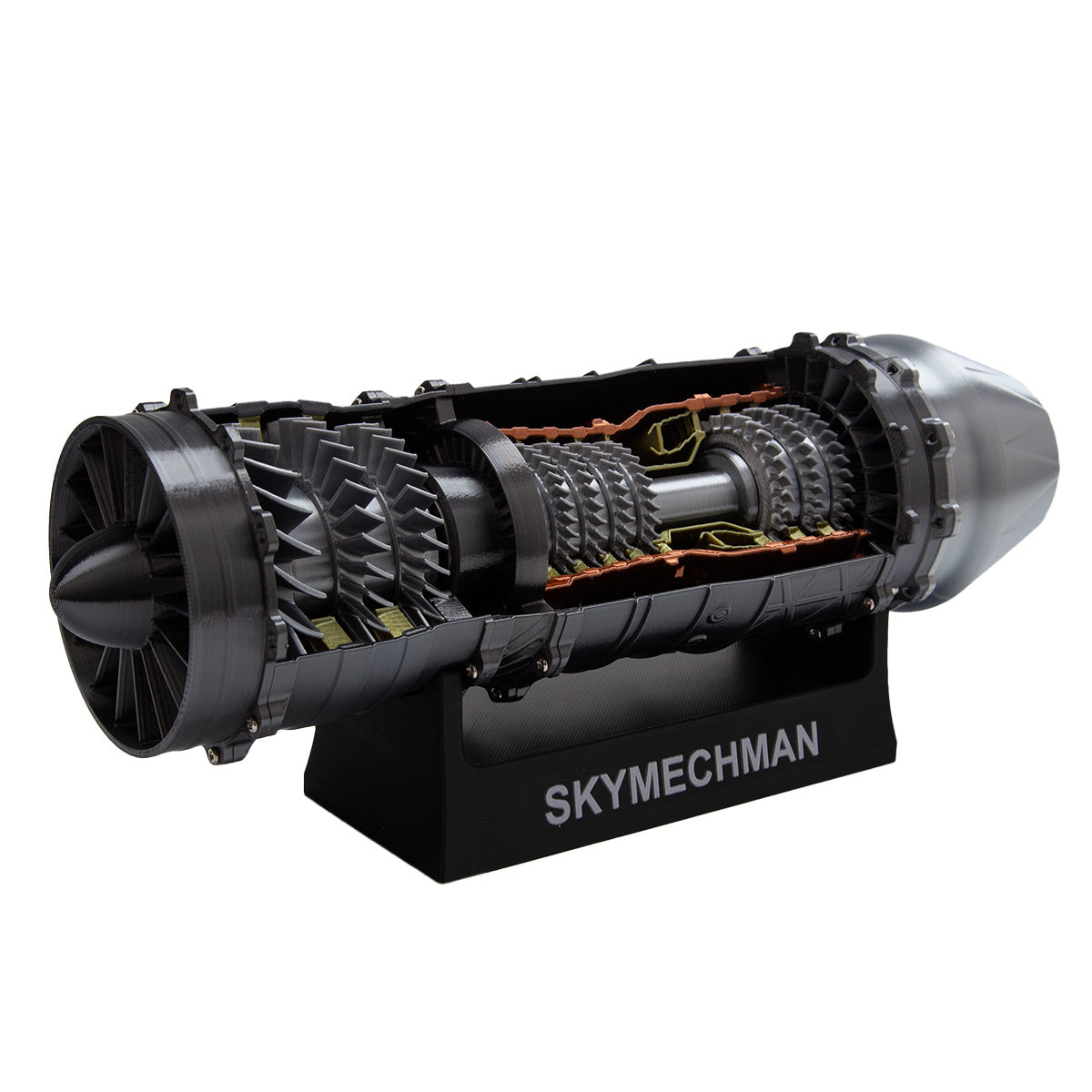 SKYMECHMAN Building a 1/18 Turbofan Engine Model Kit WS-15 Build Your Own Turbofan Engine that Works