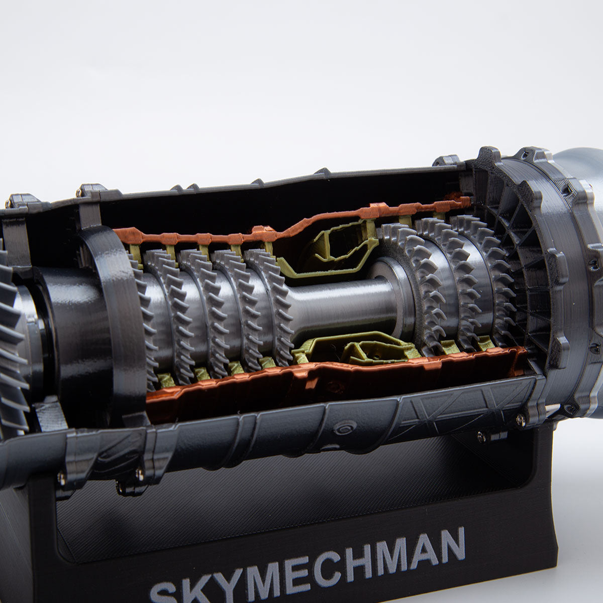 SKYMECHMAN Building a 1/18 Turbofan Engine Model Kit WS-15 Build Your Own Turbofan Engine that Works