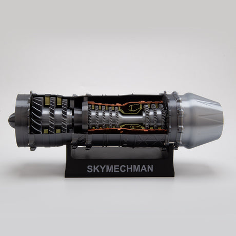 WS-15 Turbofan Engine 1/20 Scale Model DIY Assembly Kits 150+ PCS - stirlingkit