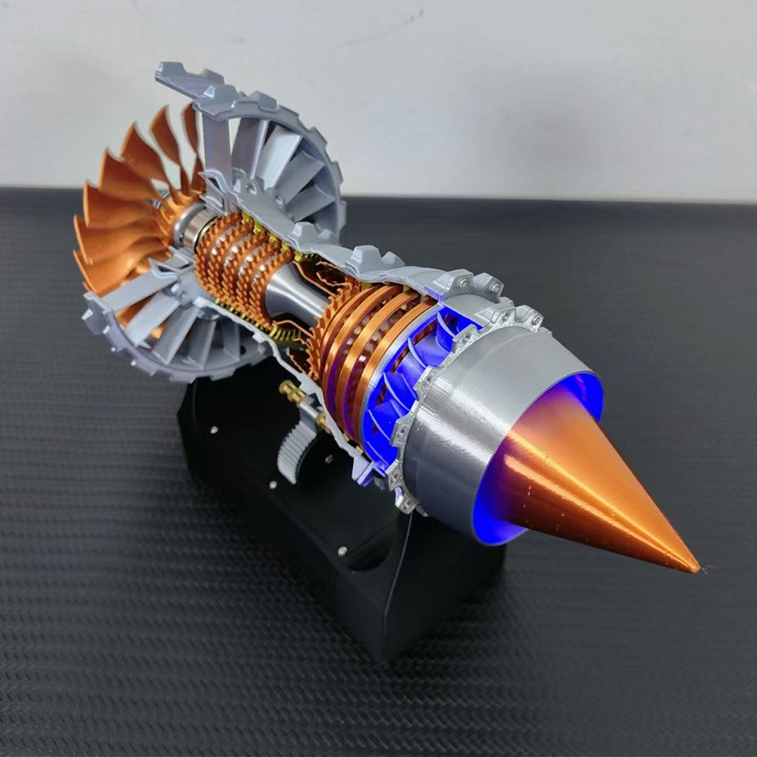 SKYMECHMAN TRENT 900 LED Turbofan Engine Model Building Kit Aircraft Engine for Kids