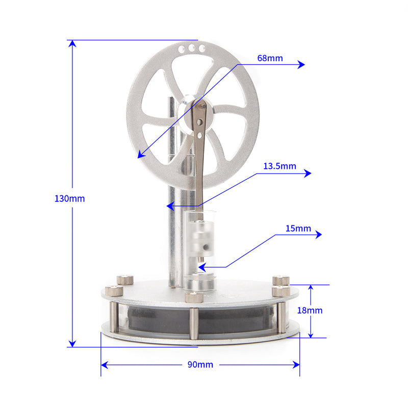 STEM Educational DIY Kit Build Your Own Stirling Engine 3pcs Set