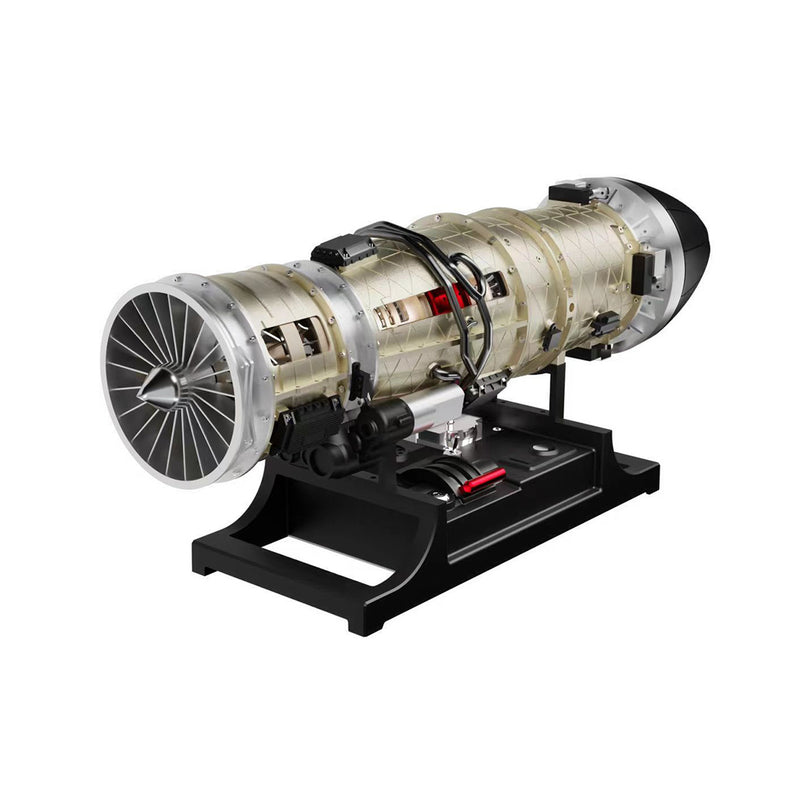 TECHING DM135 1/10 Turbofan Engine Model Kit that Works Military Fighter Jet Engine Kits 600+PCS